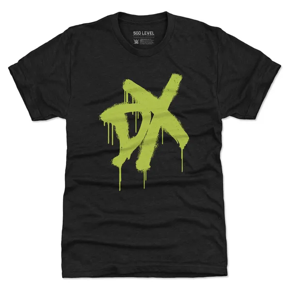 500_Level_Heather_Black_D-Generation_X_Spray_Paint_Logo_Premium_Tri-Blend_T-Shirt