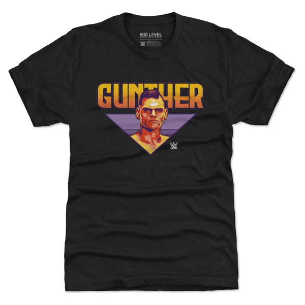 500_Level_Heather_Black_Gunther_Comic_Tri-Blend_T-Shirt