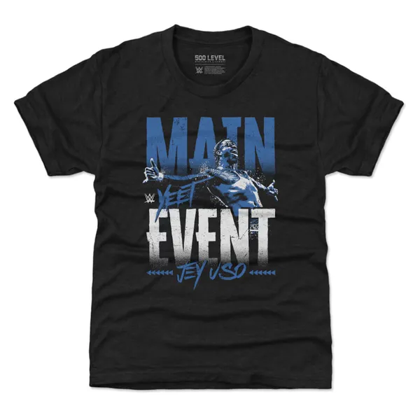 500_Level_Heather_Black_Jey_Uso_Main_Event_T-Shirt