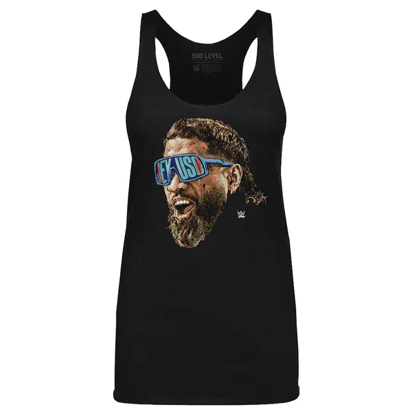 500_Level_Heather_Black_Jey_Uso_Sunglasses_Tri-Blend_Tank_Top