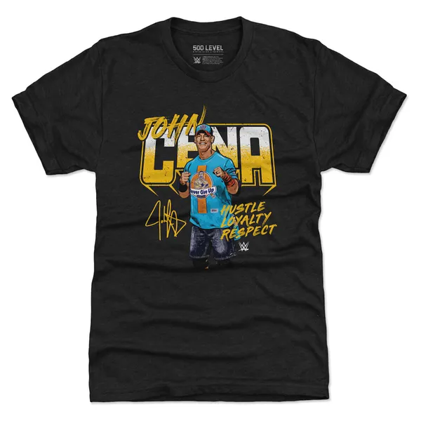 500_Level_Heather_Black_John_Cena_Hustle,_Loyalty_Respect_Premium_Tri-Blend_T-Shirt