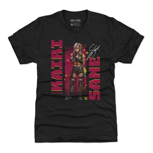 500_Level_Heather_Black_Kairi_Sane_Signature_Pose_Premium_Tri-Blend_T-Shirt