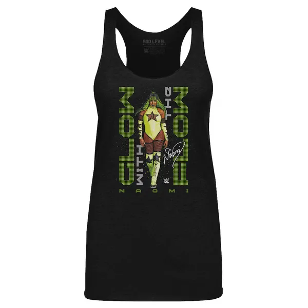 500_Level_Heather_Black_Naomi_Glow_With_The_Flow_Pose_Tri-Blend_Tank_Top