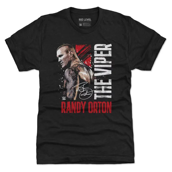 500_Level_Heather_Black_Randy_Orton_Gritty_Tri-Blend_T-Shirt