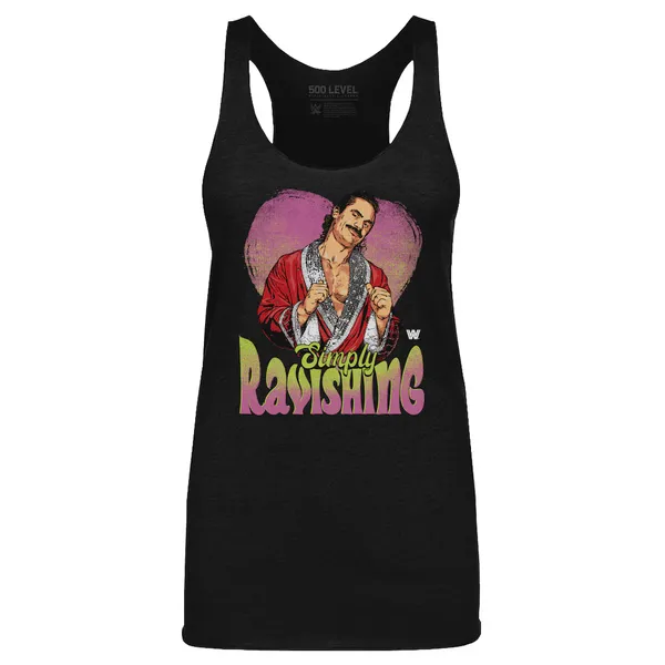 500_Level_Heather_Black_Rick_Rude_Simply_Ravishing_Heart_Tri-Blend_Tank_Top