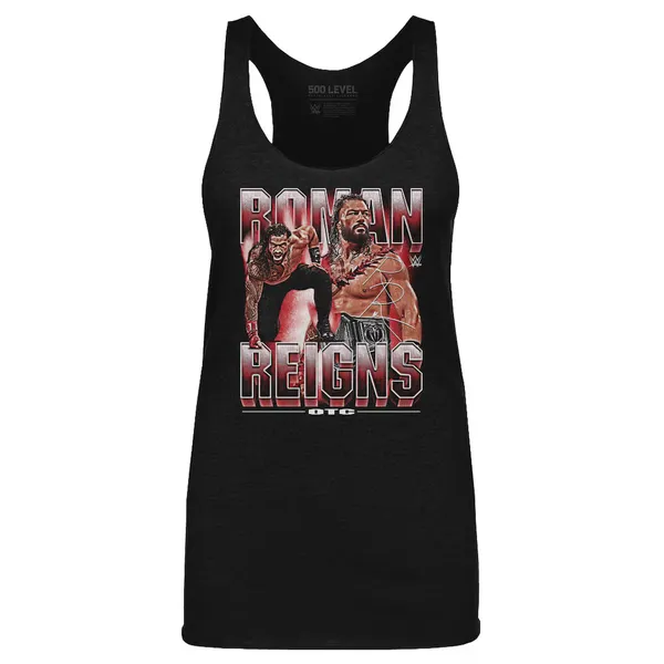 500_Level_Heather_Black_Roman_Reigns_Vintage_Tri-Blend_Tank_Top