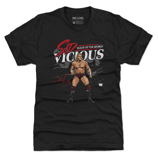 500_Level_Heather_Black_Sid_Vicious_Ruler_Of_The_World_Premium_Tri-Blend_T-Shirt
