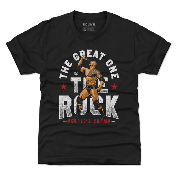 500_Level_Heather_Black_The_Rock_The_Great_One_T-Shirt
