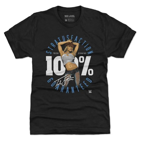 500_Level_Heather_Black_Trish_Stratus_100_Percent_Stratusfaction_Premium_Tri-Blend_T-Shirt