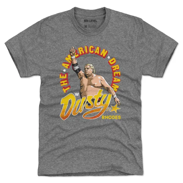 500_Level_Heather_Gray_Dusty_Rhodes_The_American_Dream_Premium_T-Shirt