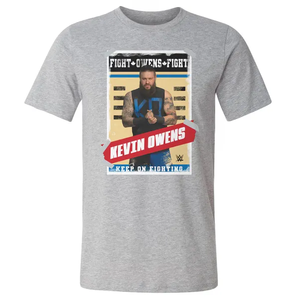 500_Level_Heather_Gray_Kevin_Owens_Poster_T-Shirt