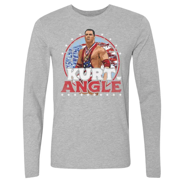 500_Level_Heather_Gray_Kurt_Angle_Stars_and_Stripes_Long_Sleeve_T-Shirt