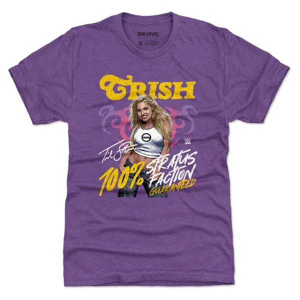 500_Level_Heather_Purple_Trish_Stratus_Stratusfaction_Premium_Tri-Blend_T-Shirt