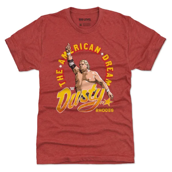 500_Level_Heather_Red_Dusty_Rhodes_The_American_Dream_Premium_T-Shirt