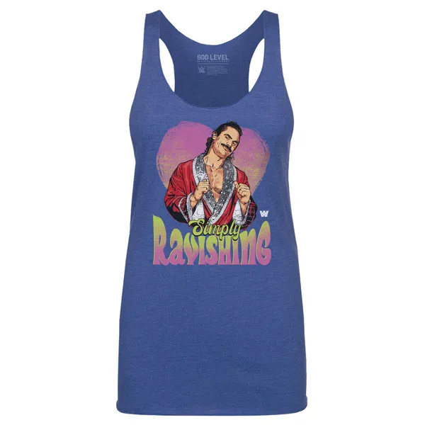 500_Level_Heather_Royal_Rick_Rude_Simply_Ravishing_Heart_Tri-Blend_Tank_Top