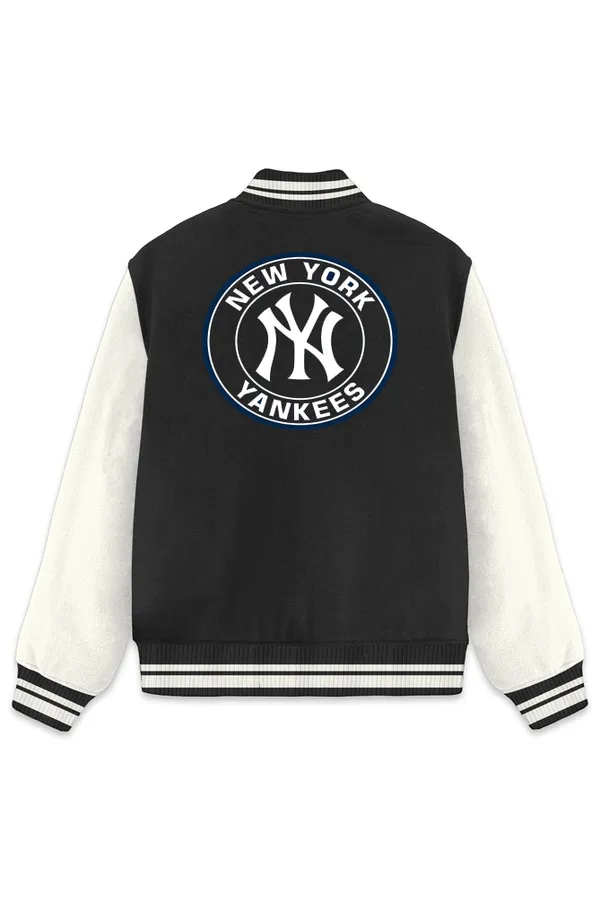 New_York_Yankees_Baseball_Poly_Ponte_Track_Jacket__For_All_Seasons_Round_Neck_T-Shirt_For_Men
