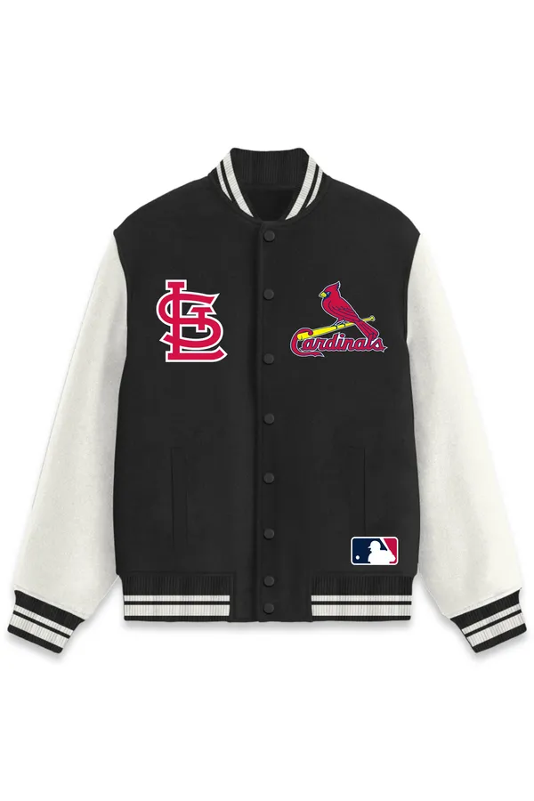 St._Louis_Cardinals_Baseball_Poly_Ponte_Track_Jacket__For_All_Seasons_Round_Neck_T-Shirt_For_Men