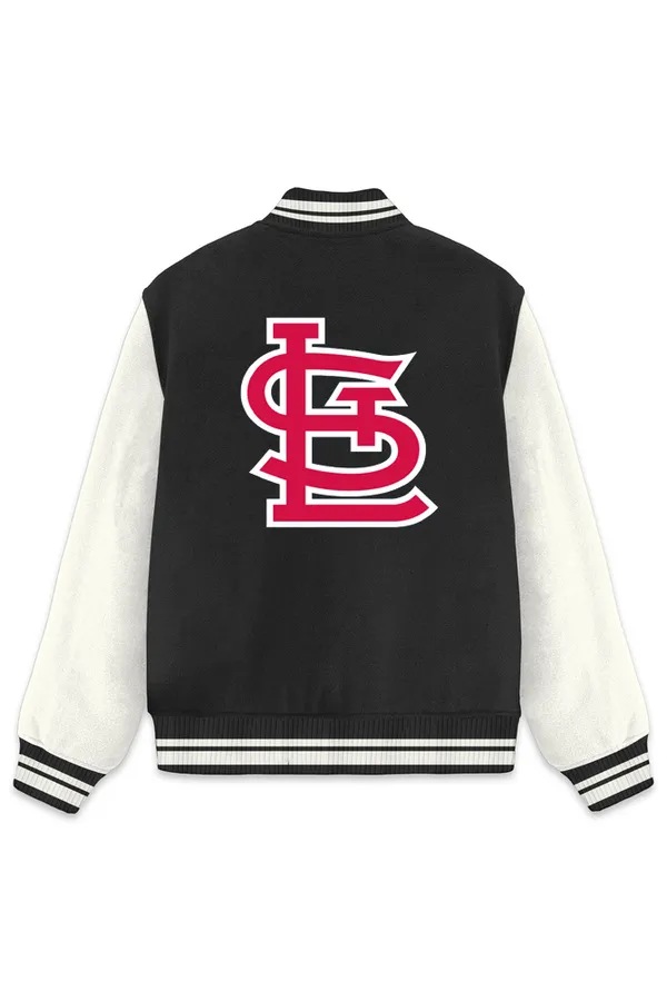 St._Louis_Cardinals_Baseball_Poly_Ponte_Track_Jacket__For_All_Seasons_Round_Neck_T-Shirt_For_Men