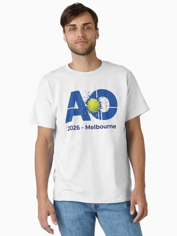 AO_2026_Melbourne_Tennis_Grand_Slam_Action_Design_Classic_T-Shirt