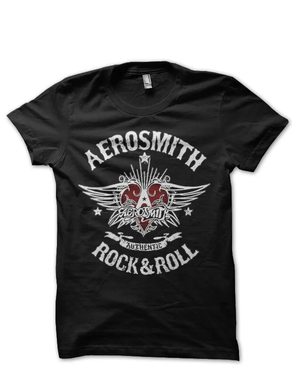 Aerosmith_Half_Sleeve_Black_T-Shirt