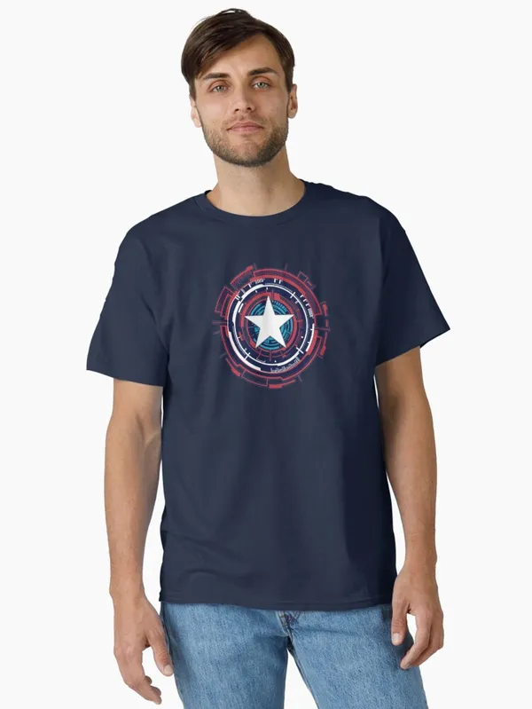America_Hero_Futuristic_Logo_Classic_T-Shirt