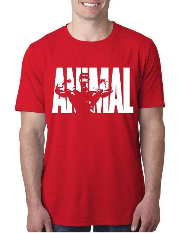 Animal_Bodybuilding_Red_T-Shirt