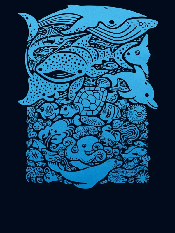 Aquatic_Blues_2_Premium_T-Shirt