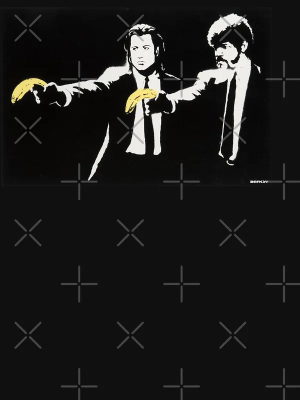 Banksy_Contract_Killers_Banana_Guns_Classic_T-Shirt