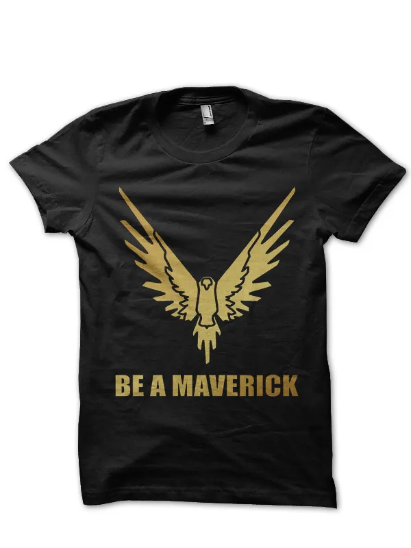 Be_A_Maverick_Black_T-Shirt