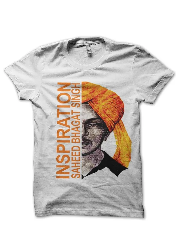 Bhagat_Singh_White_T-Shirt
