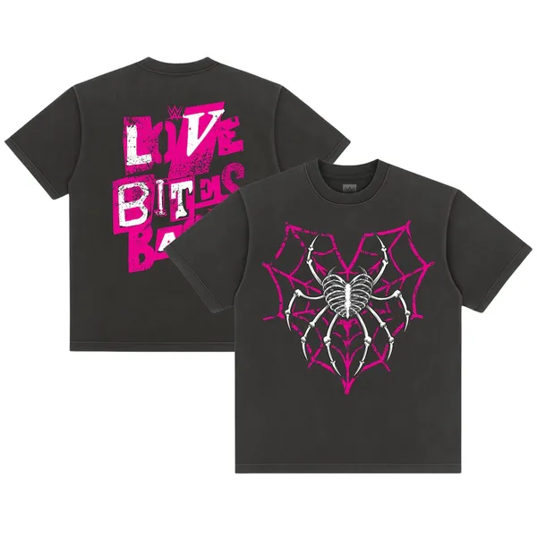 Black_AJ_Lee_Love_Bites_Back_Boxy_Garment_Dyed__Round_Neck_T-Shirt_For_Men