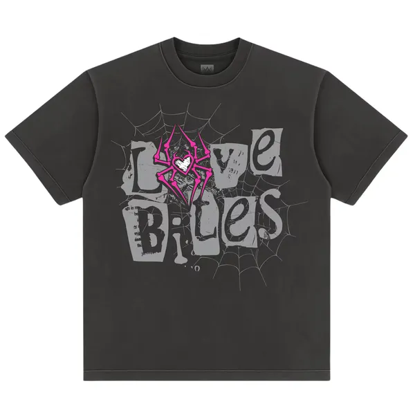 Black_AJ_Lee_Love_Bites_Retro_Oversized__Round_Neck_T-Shirt_For_Men