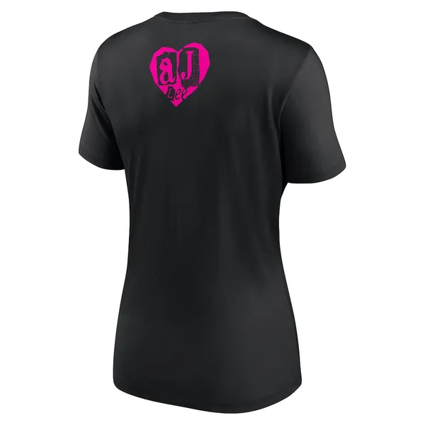 Black_AJ_Lee_Love_Bites_Retro__Round_Neck_T-Shirt_For_Men
