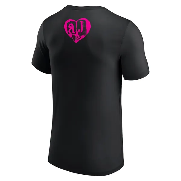 Black_AJ_Lee_Love_Bites_Retro__Round_Neck_T-Shirt_For_Men