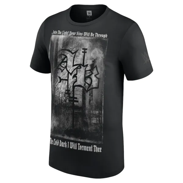 Black_Aleister_Black_Into_The_Light__Round_Neck_T-Shirt_For_Men