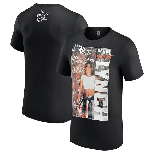 Black_Becky_Lynch_Ghost__Round_Neck_T-Shirt_For_Men