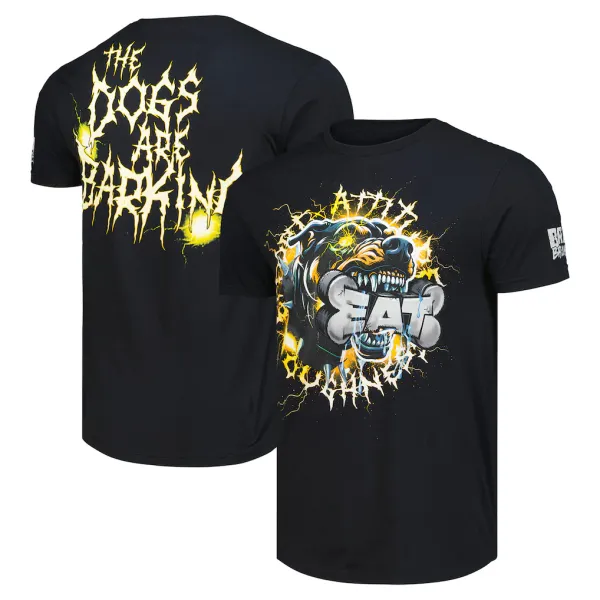 Black_Bron_Breakker_The_Dogs_Are_Barking__Round_Neck_T-Shirt_For_Men