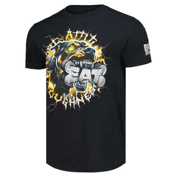 Black_Bron_Breakker_The_Dogs_Are_Barking__Round_Neck_T-Shirt_For_Men