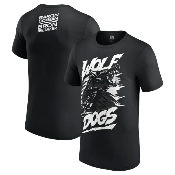 Black_Bron_Breakker_&_Baron_Corbin_Wolf_Dogs_T-Shirt