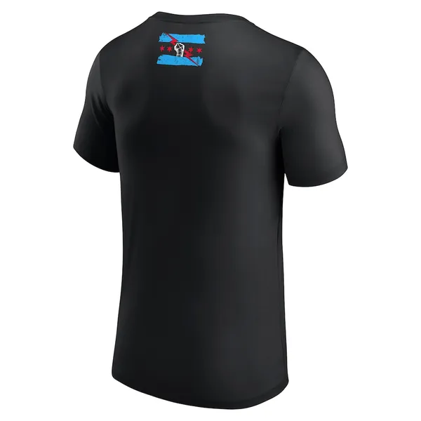 Black_CM_Punk_Chicago_Made__Round_Neck_T-Shirt_For_Men
