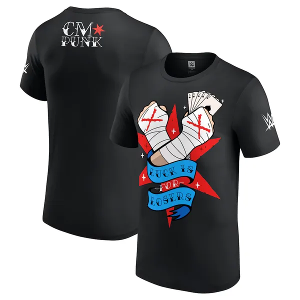 Black_CM_Punk_Luck_Is_For_Losers_Vegas_T-Shirt