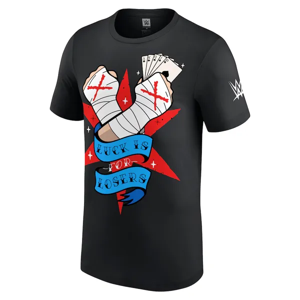 Black_CM_Punk_Luck_Is_For_Losers_Vegas_T-Shirt