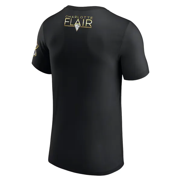 Black_Charlotte_Flair_Top_Girl__Round_Neck_T-Shirt_For_Men