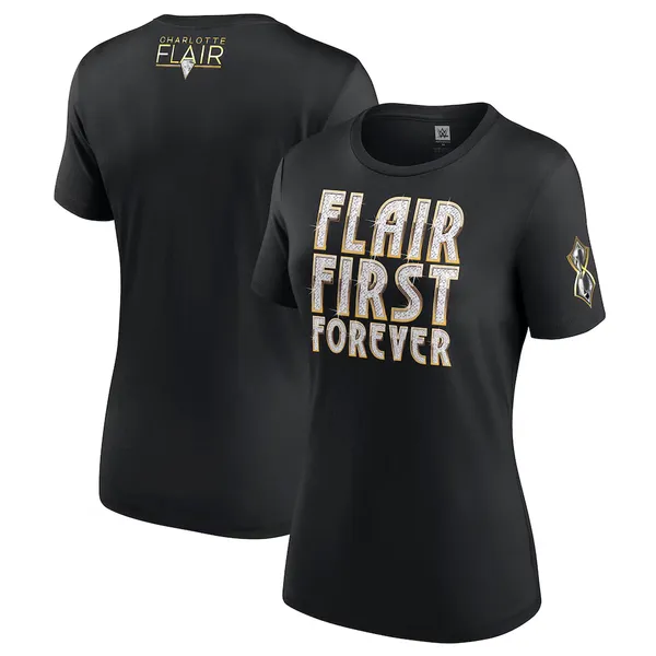 Black_Charlotte_Flair_Women's_Royal_Rumble_2025_Winner_T-Shirt