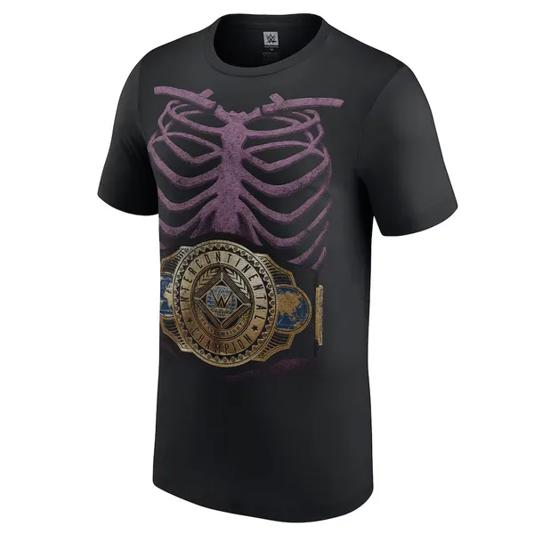 Black_Dominik_Mysterio_Rib_Cage_Champion__Round_Neck_T-Shirt_For_Men