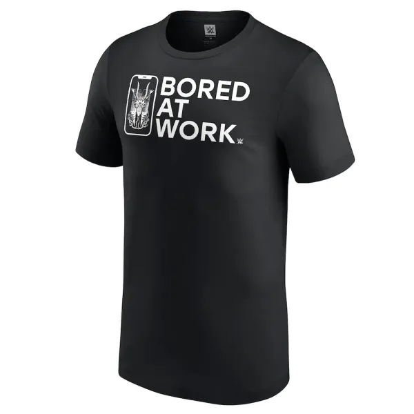Black_Drew_McIntyre_Bored_At_Work__Round_Neck_T-Shirt_For_Men