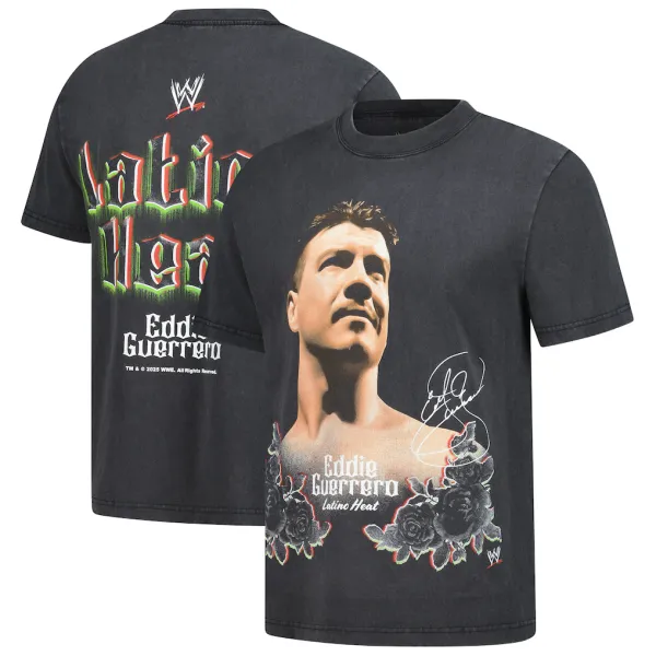 Black_Eddie_Guerrero_Viva_La_Raza_Snow_Washed_Boxy__Round_Neck_T-Shirt_For_Men