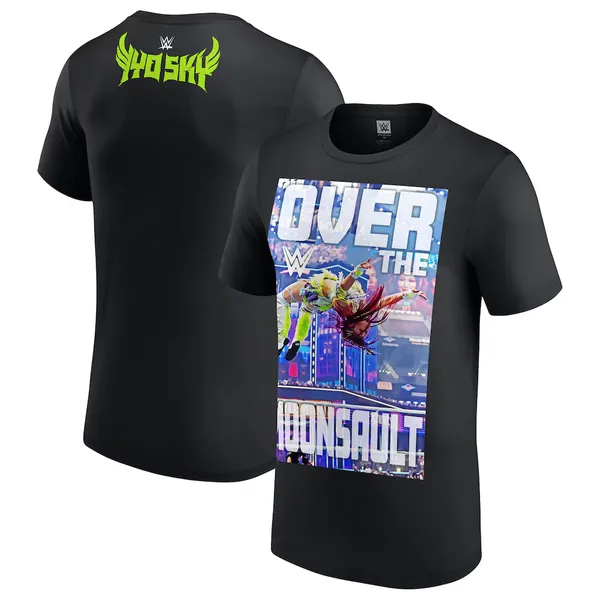 Black_IYO_SKY_Over_The_Moonsault__Round_Neck_T-Shirt_For_Men
