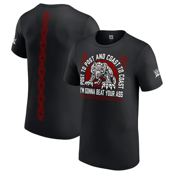 Black_Jacob_Fatu_Post_To_Post__Round_Neck_T-Shirt_For_Men