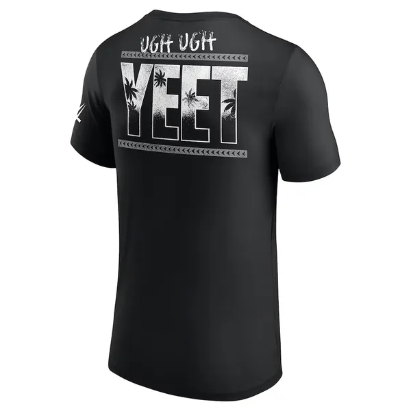 Black_Jey_Uso_Four_Letters,_One_Word__Round_Neck_T-Shirt_For_Men